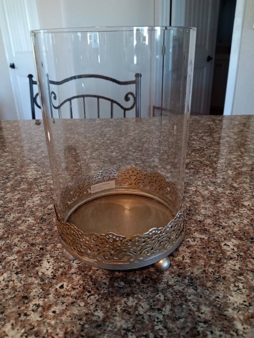 Decorative,Glass, Candle Holder 
