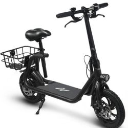 400W  36V 20 Miles Long-range Battery Foldable Easy Carry Portable Design, Adult Electric Bicycle Scooter Up to 15.5 mph Commuter Scooter, 12 in Tires