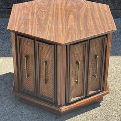 vintage hexagon end table 