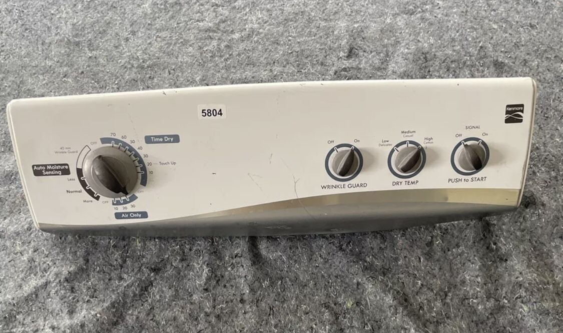 Kenmore Dryer Panel, Timer and Switches Part # W10186032B,...
