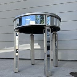 Mirrored Side Table 