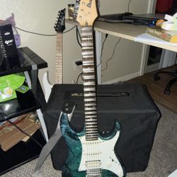 Ibanez Electric Guitar With Line 6 Catalyst Amp