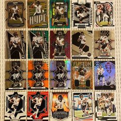 Justin Fields 20 Card Football Lot! Rookies, Prizms, Parallels, Memorabilia, Short Prints, Variations & More!