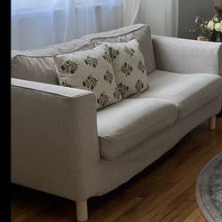  PÄRUP 2 Seater Loveseat - Beige Sand Fabric 58" Loveseat...new 