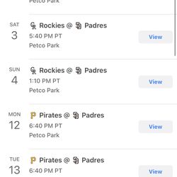 Padres Tickets 