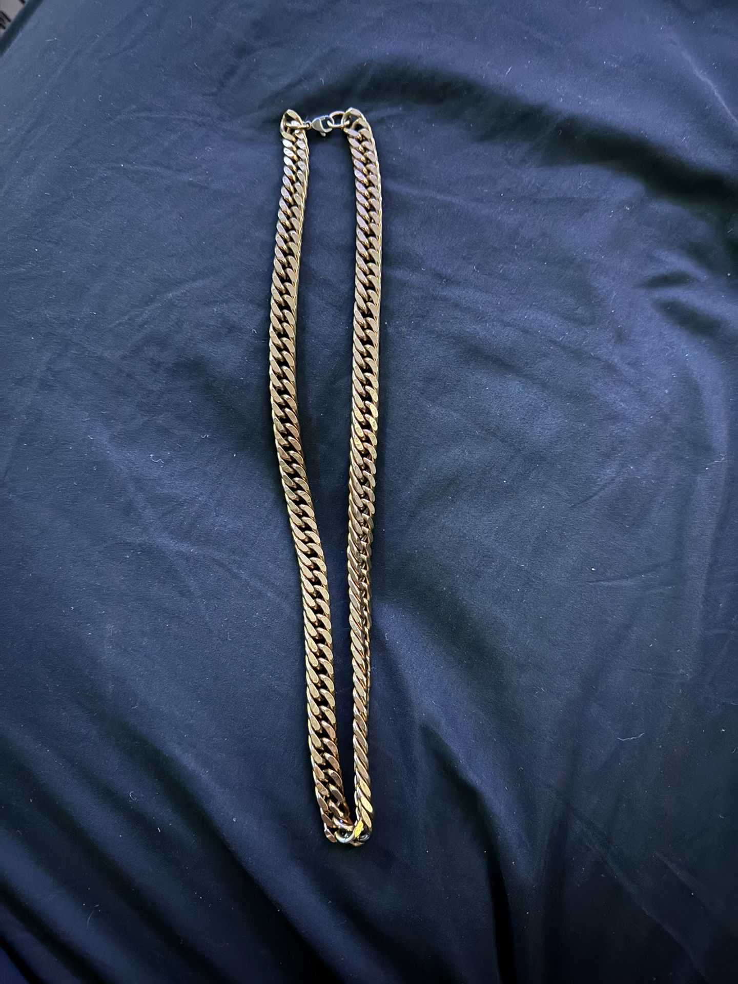 stainless steel gold plated chain