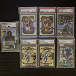 $10 Options PSA Graded NFL Football Greats.. Jared Goff, Gibbs, LaPorta, Jeanty, Burrow, Allen, Autos, Rookies, Etc…. Fire