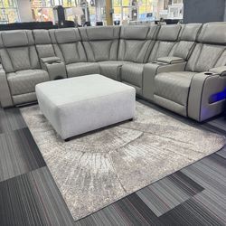 Power reclining sectional with speakers , massage and heatinig seats