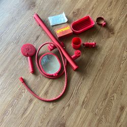 Sproos shower set with adhesive 