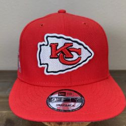 Kansas City Chiefs NFL 9Fifty New Era Hat Snapback Cap, One Size (Red) 