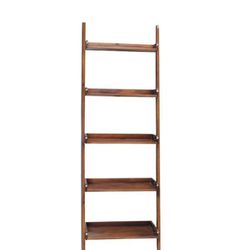  75.5 in.  5-shelf Ladder Bookcase