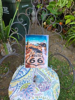 Route 66 sign.