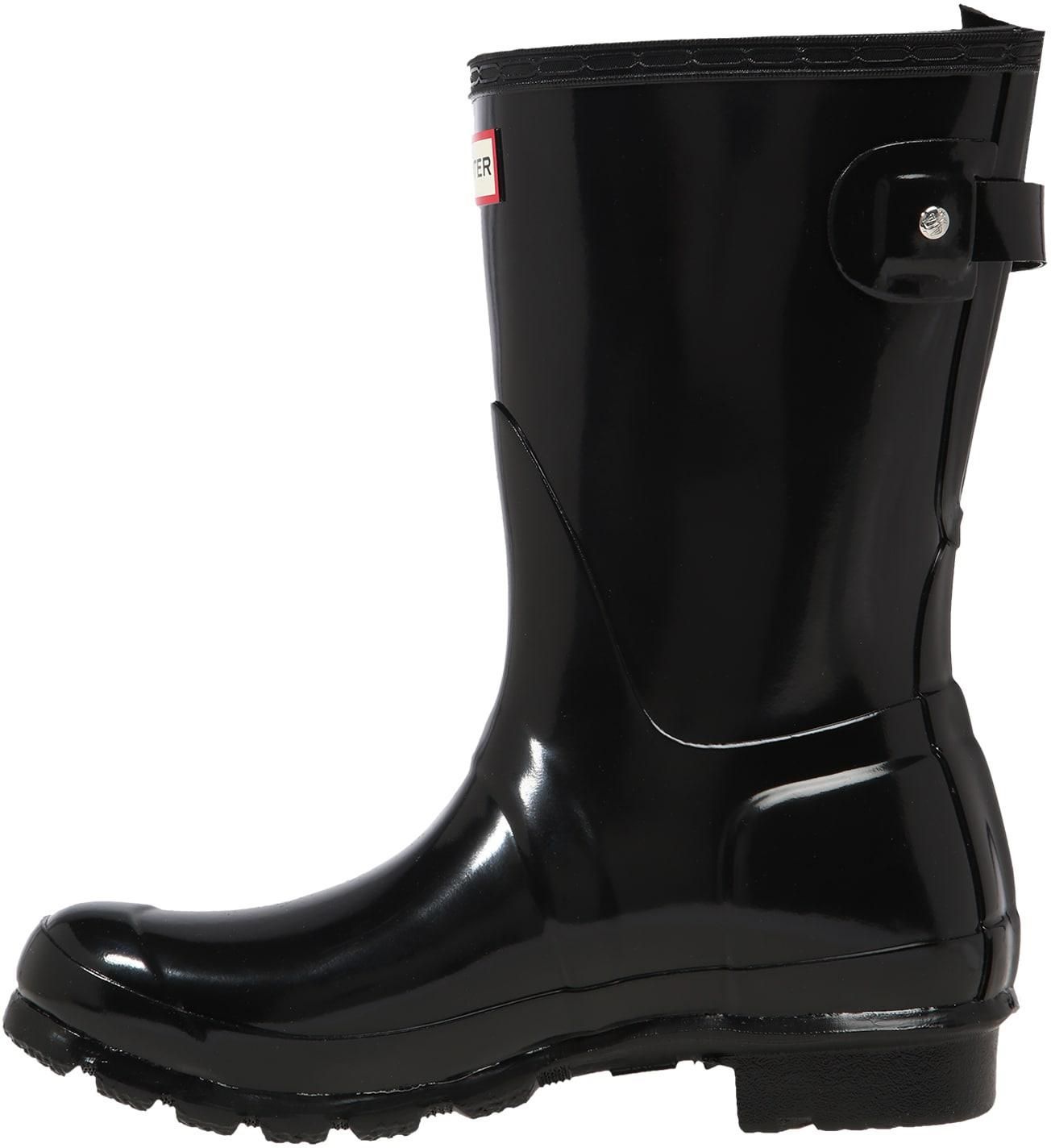 Hunter Original Tall Gloss Women's Rain Boots - Black, 9 US