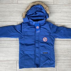 Canada Goose Langford Parka BLUE Coat Size XL With Fur 