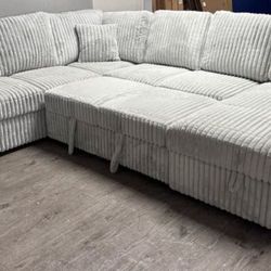 Brand New Sleeper Sectional With Storage- Shop Now Pay Later 