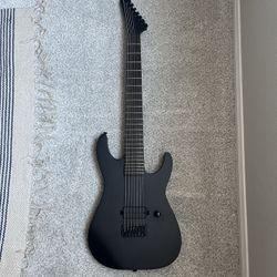 ESP LTD Black Metal M-7HT Baritone