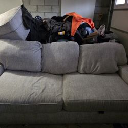 Alesandra Sofa With Cushioned Ottoman 