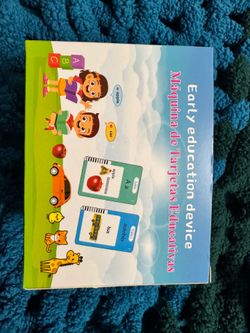 Bilingual Talking Flash Card Learning Device for Toddlers (English & Spanish)