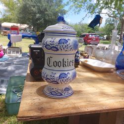 Blue Onion Cookie Jar