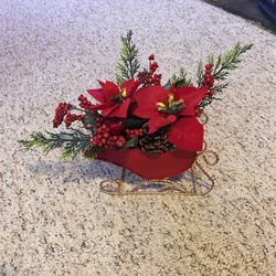 Christmas Sleigh Table Ornament