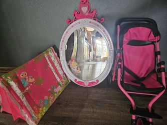Princess Mirror, Wellie Wisher(American Girl) Tent, Doll Stroller