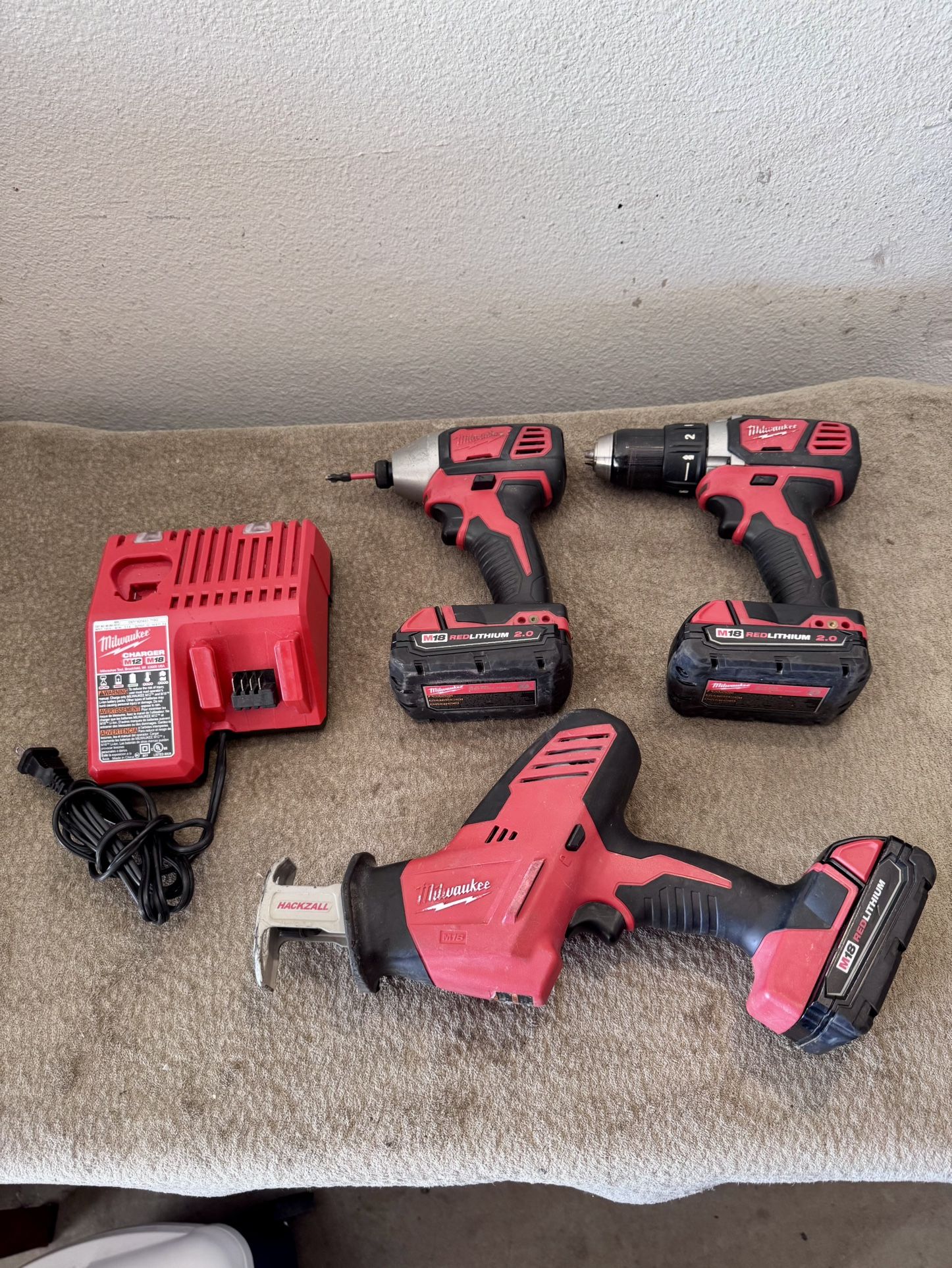 Milwuakee 18v Power Tools Set