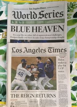 LA TIMES-DODGERS WIN WORLD SERIES 2020