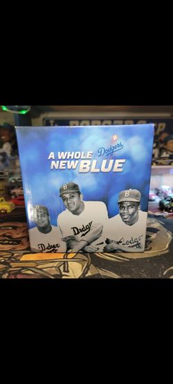 DODGERS Jackie Robinson, Newcombe, Campanella BOBBLEHEAD Statue 2013 - NEW-RARE