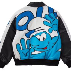 Supreme Smurf Leather Jacket Price Is Negotiable 