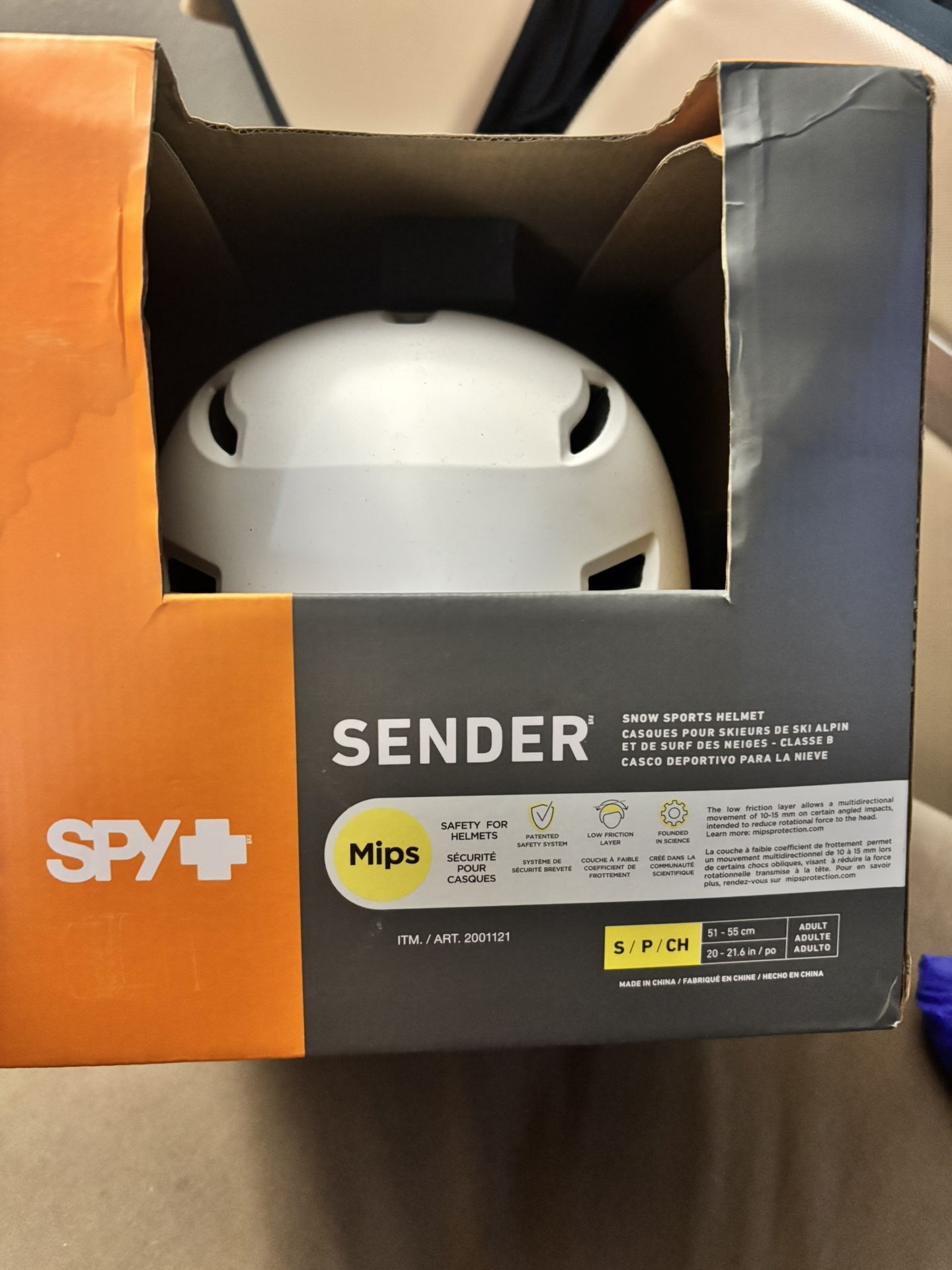 Spy + Sender Snow Sports Helmet With MIPS Brain Technology 