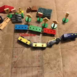 Wooden Magnetic Train Pieces IKEA And Thomas 
