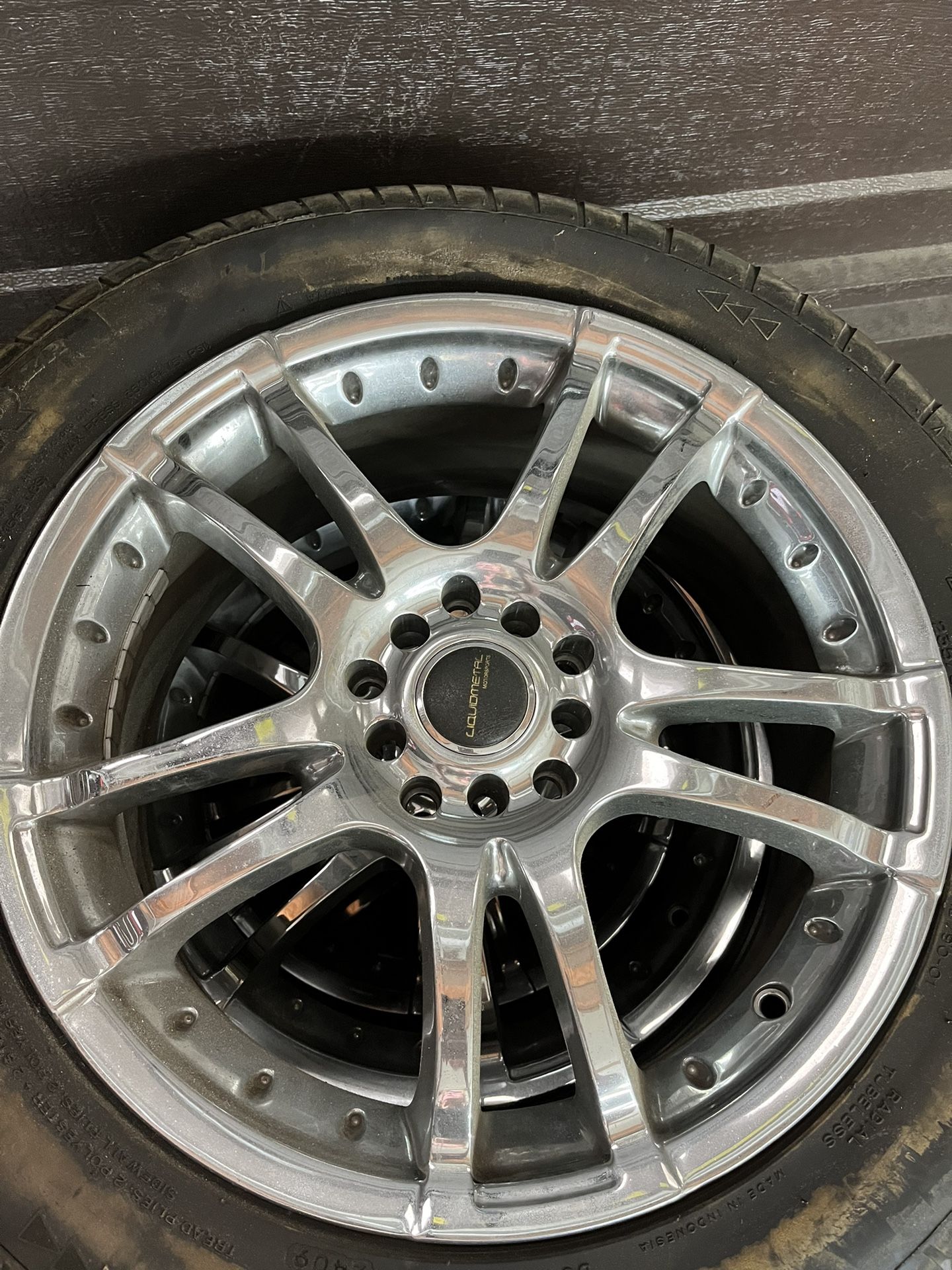 Liquid Metal Motorsports 17” Chrome Wheels
