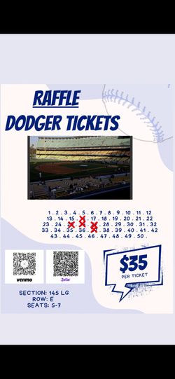 Opening Day Raffle For Dodger Tickets