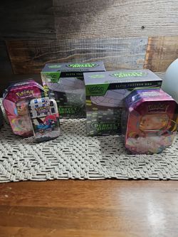 Factory Sealed Pokemon ETB's and Tins