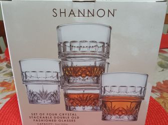 Shannon Dublin Crystal Stackable Whiskey Glass