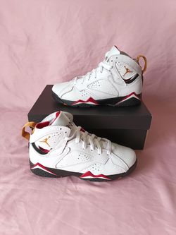 Air Jordan 7 Retro White/Black-Cardinal Red(GS) – Size 6.5Y
