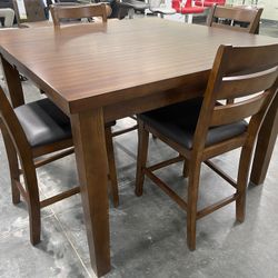 5pc Counter Height Table And Chairs SET 