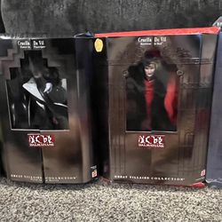 Set Of Four Disney Villains Collectible Barbie's