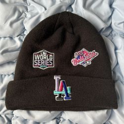 Dodgers World Series Beanie