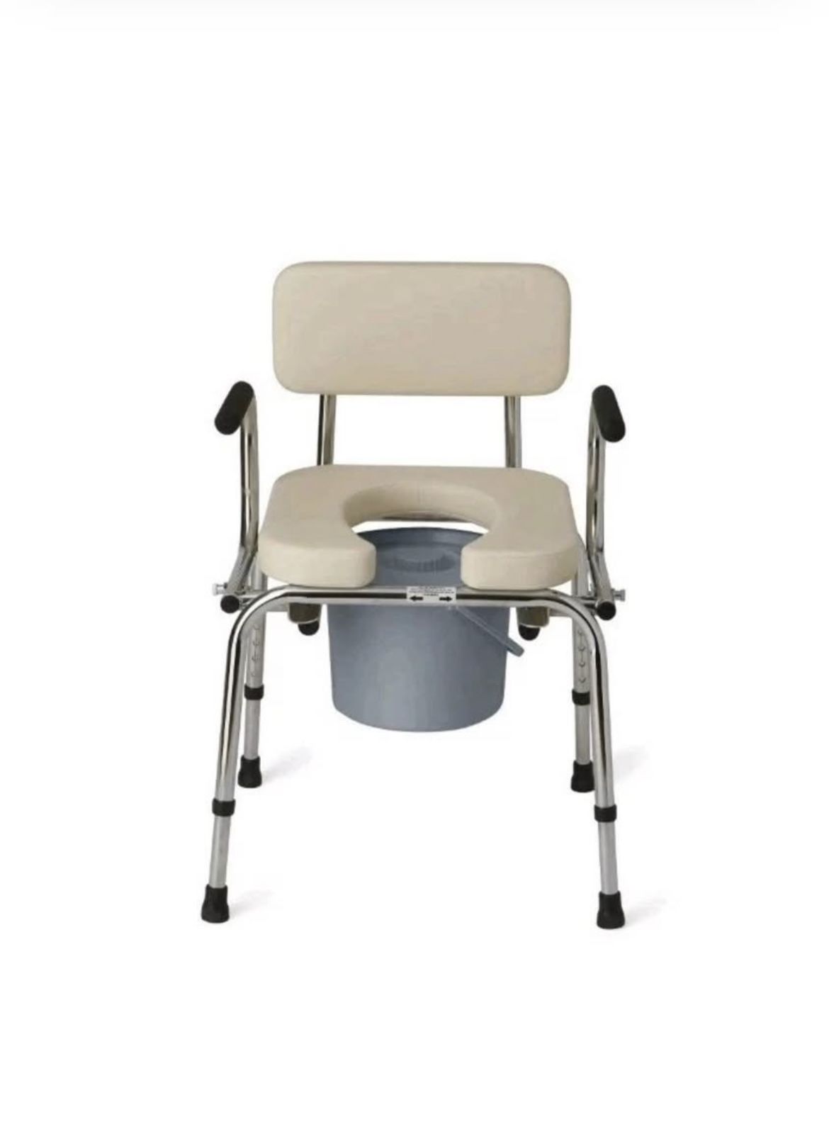 Guardian MEDLINE Padded Drop Arm Commode, Luxury Toilet Seat Riser