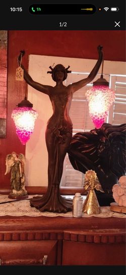 Goddess lamp antique