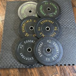 Olympic Bumper Plate Set - 2x25lbs,  2x15lbs, 2x10lbs 