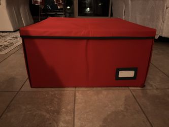 Fabric Ornament Storage Container