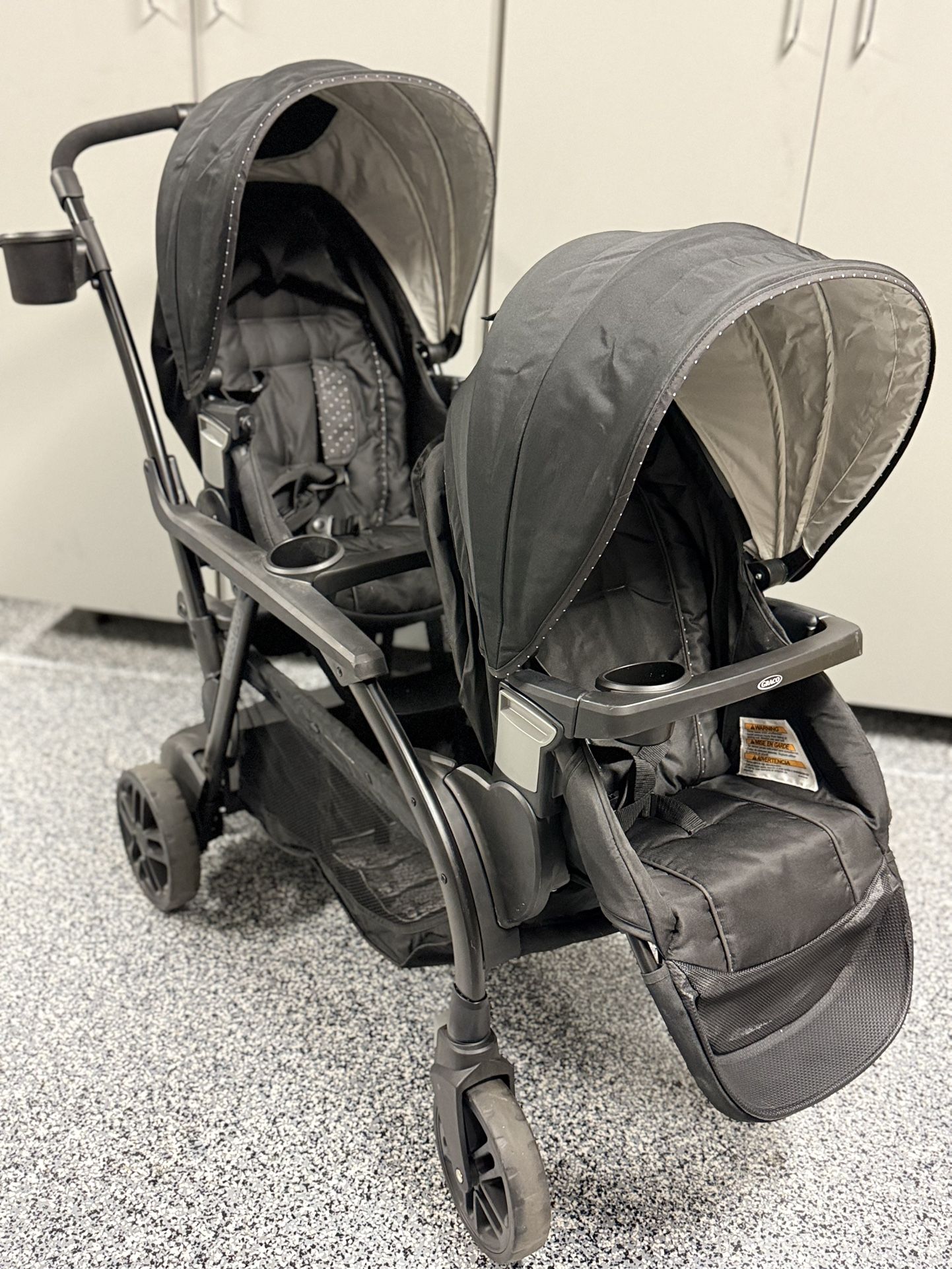 Graco Modes Duo Double Stroller | Multiple Riding Options for 2 Kids, Black