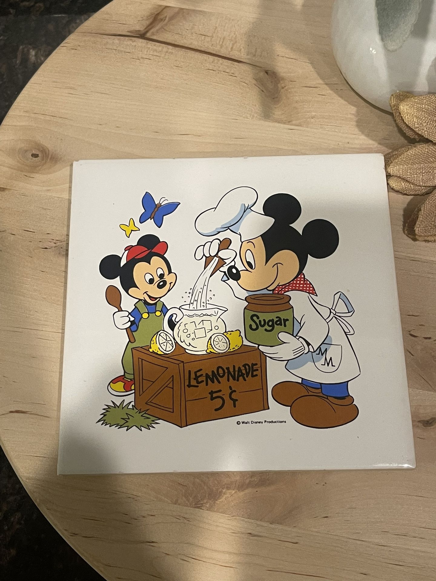 Walt Disney Mickey Mouse Lemonade Stand trivet 