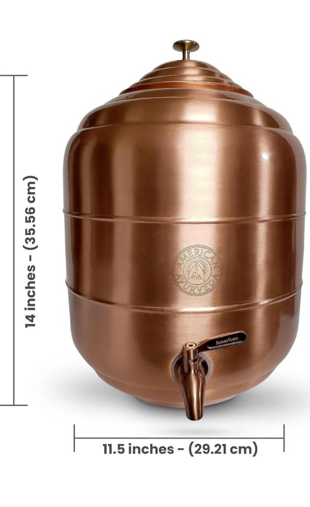 Pure Copper 5 Gallon Dispenser Storage Tank
