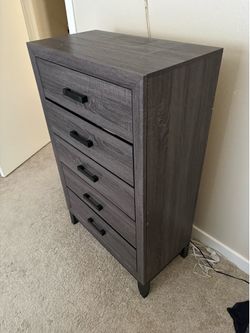 Gray Wooden Dresser