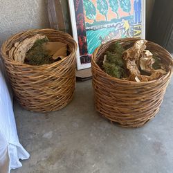 2 Baskets For Indoor Plants 