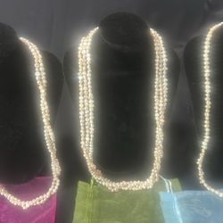 Real Pearls Necklace. 3 for $50