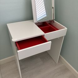 Dressing Table, White, 27 1/2 X 16 1/2”